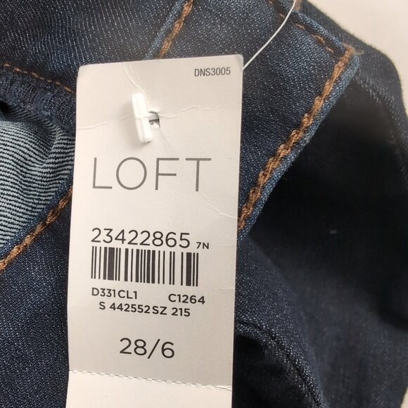 NEW LOFT Women's Modern Skinny Blue Denim Jeans Medium Wash Stretch Comfort, Siz - Picture 7 of 11